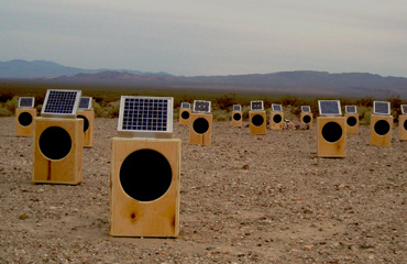 Sun Boxes, una escultura sonora en el desierto de Nevada